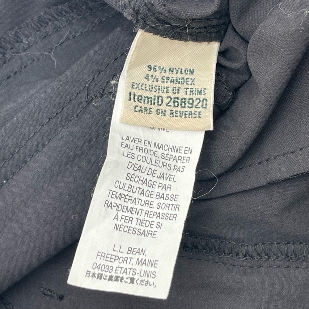 LL Bean Trail Mid Rise Straight Leg Crop Pants Womens 4P Water Repellent Comfort - Picture 11 of 16